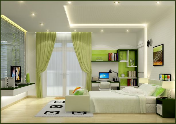 mẫu trần thạch cao phòng ngủ 3