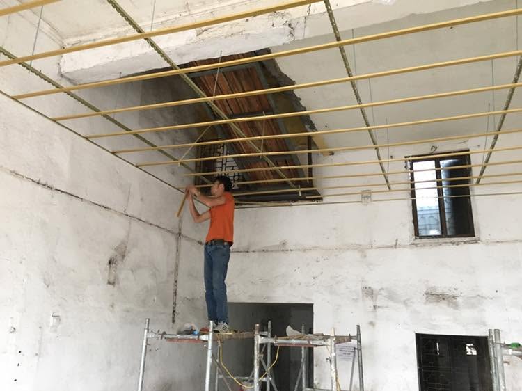 Khung xương trần thạch cao phẳng